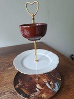 Etagere, Vintage, 3-stufig, Goldakzente, Top Zustand!