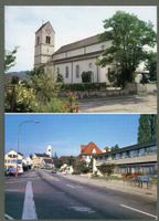 AK col Oberwil BL 2- fach-Multibildkarte ≈ 1978 