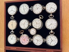 Lot de 12 montres de poche anciennes occasion divers