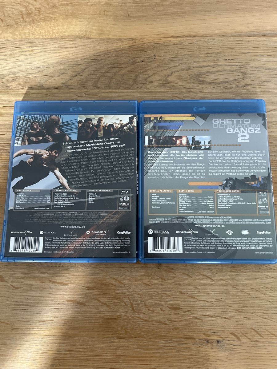 Tutti i DVDs: Ghetto Gangz 1+2 Blu-ray – Usato da Steffisburg venduto da balboa_76 1