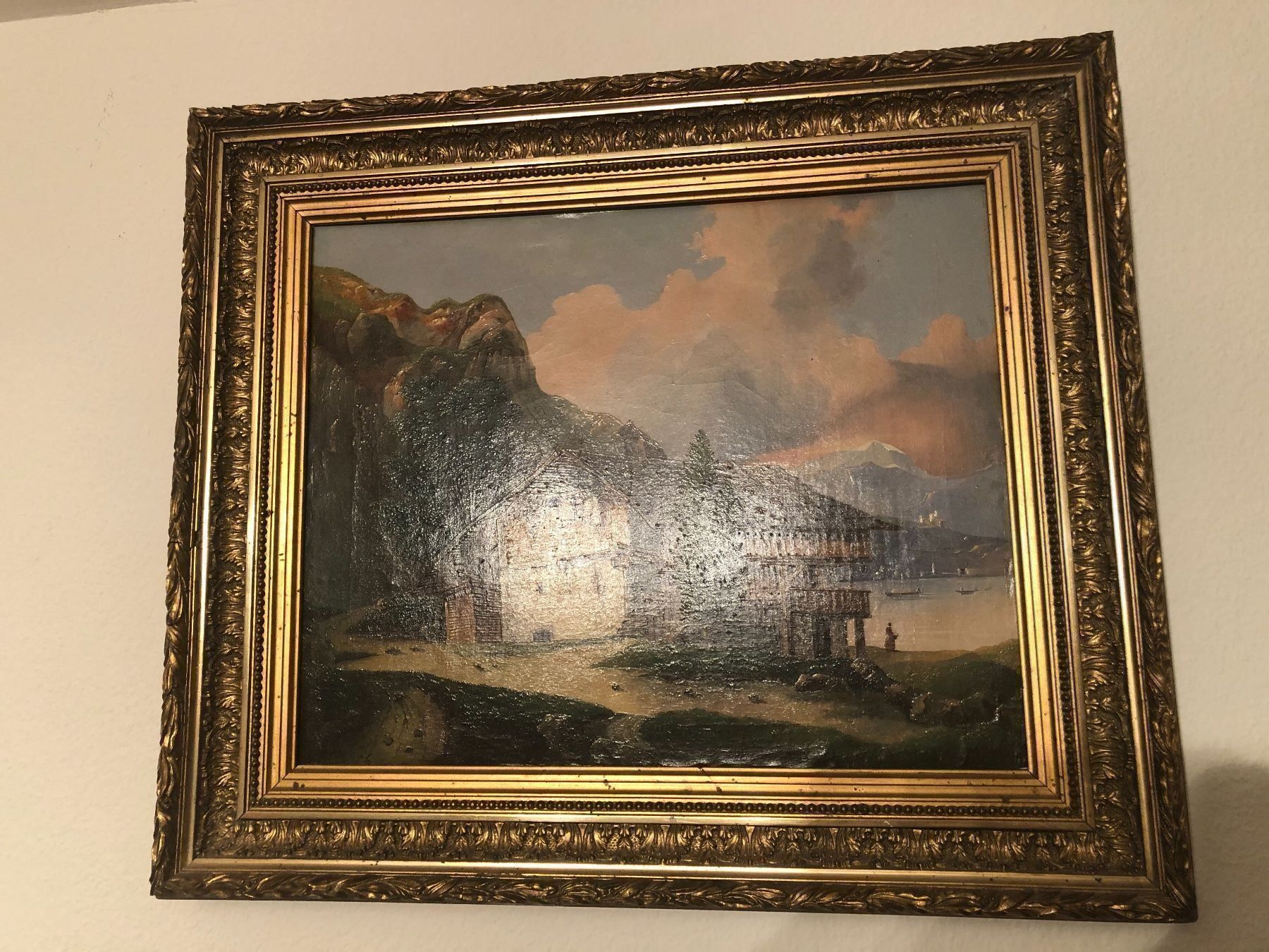 Dipinti: LANDSCHAFT. Antik. Öl auf Leinwand. – Usato da Wald ZH venduto da mlnt 7