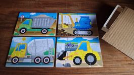 Puzzle mit Fahrzeugen