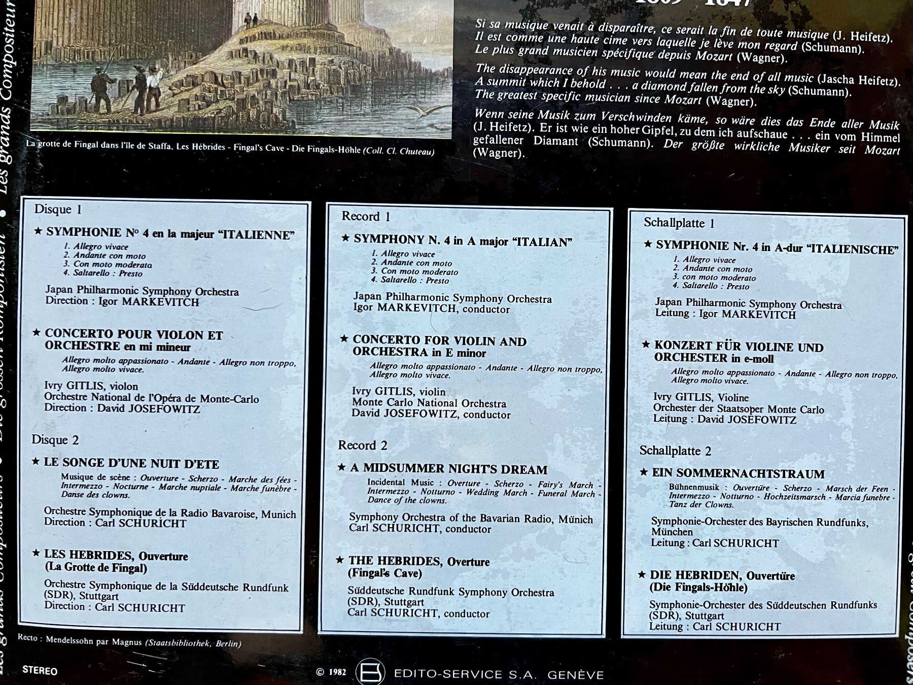 Dischi in vinile: 7 LPs NEU & ORGV. Les Grands Compositeurs     BACH BEETHOVEN – Nuovo e nell'imballaggio originale da Unterseen venduto da vinylmore 4