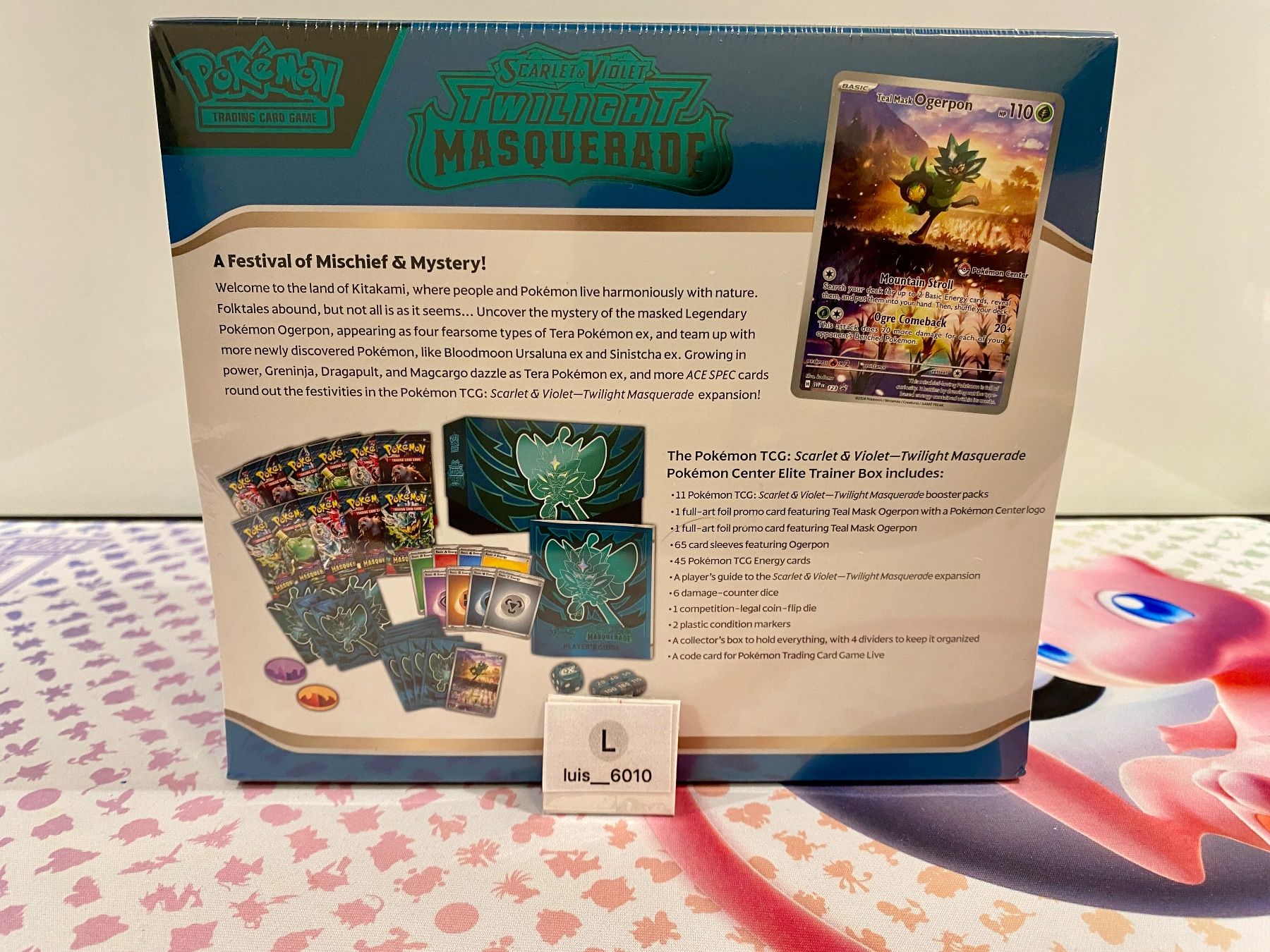Pokémon Sammelbilder & Trading cards: Twilight Masquerade Pokémon Center Elite Trainer Box Sealed – Neu (gemäss Beschreibung) aus Kriens von luis__6010 1