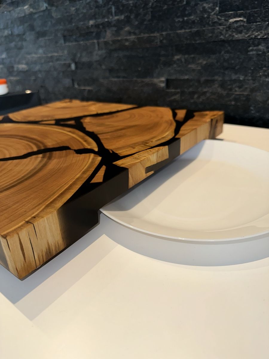 Articoli in legno: Schneide und Rüstbrett mit Epoxidharz – Nuovo e nell'imballaggio originale da Oftringen venduto da zeki05 6