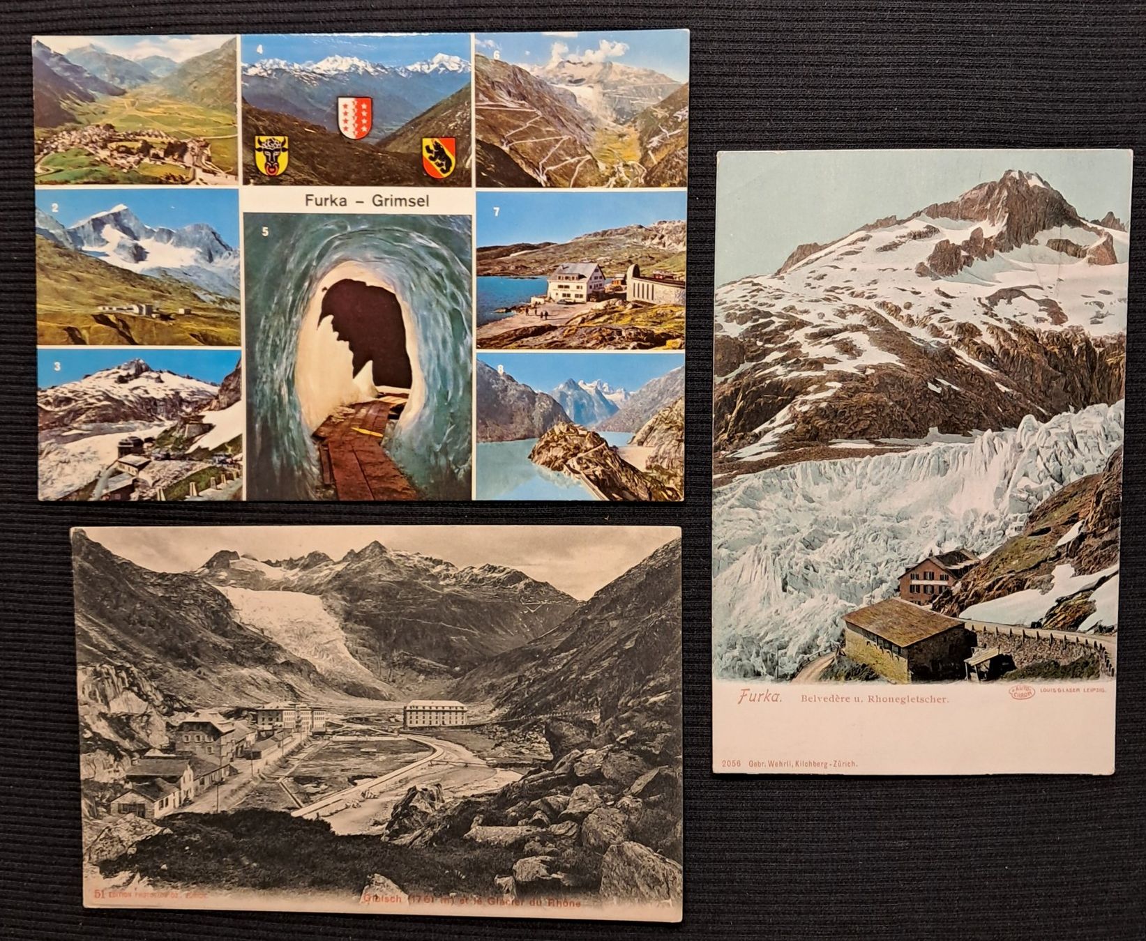 Ansichtskarten: 3 AK FURKA – Gebraucht aus Ponto Valentino von giorgia06