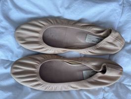 Lanvin Ballerines T 40 Cuir Beige ✨ Élégantes et Confort