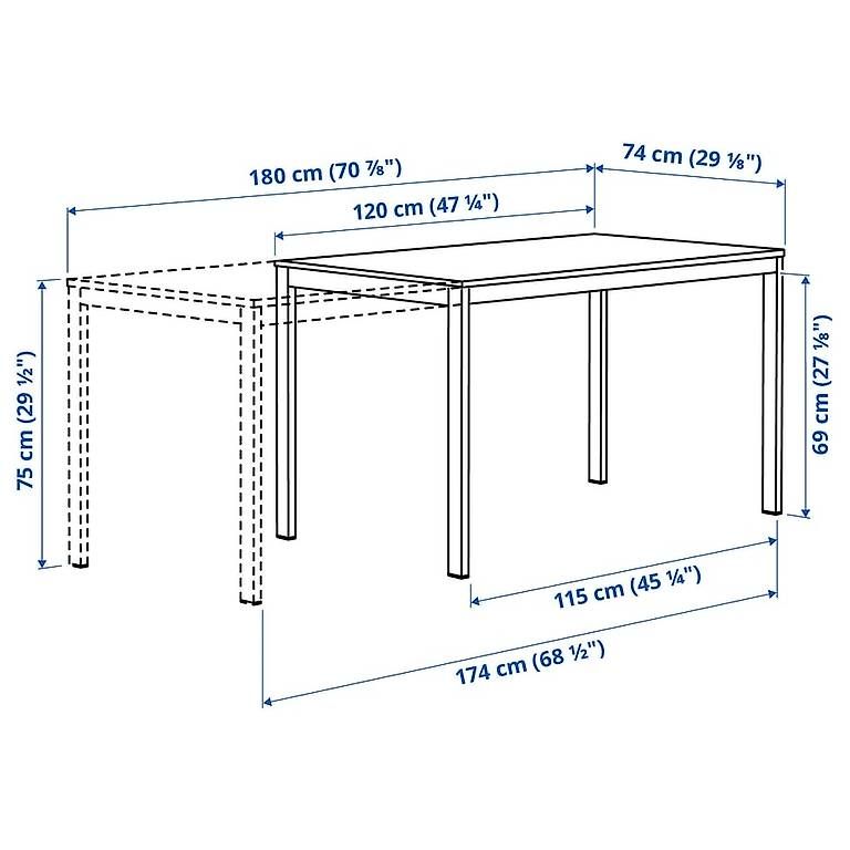 Tables: Table blanche extensible – D'occasion à Gland par Khazmur1 4