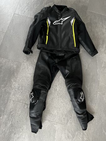 Alpinestars Motorrad Lederjacke und Hosen 2-Teilig