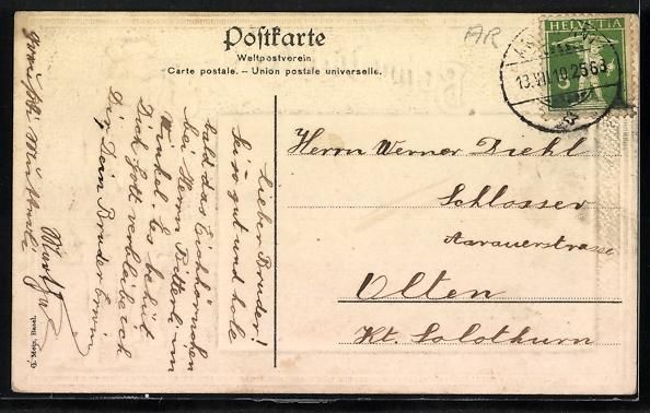 Cartes postales: Litho Herisau, Heinrichsbad, Passepartou – D'occasion à Berlin par bartko-reher 1