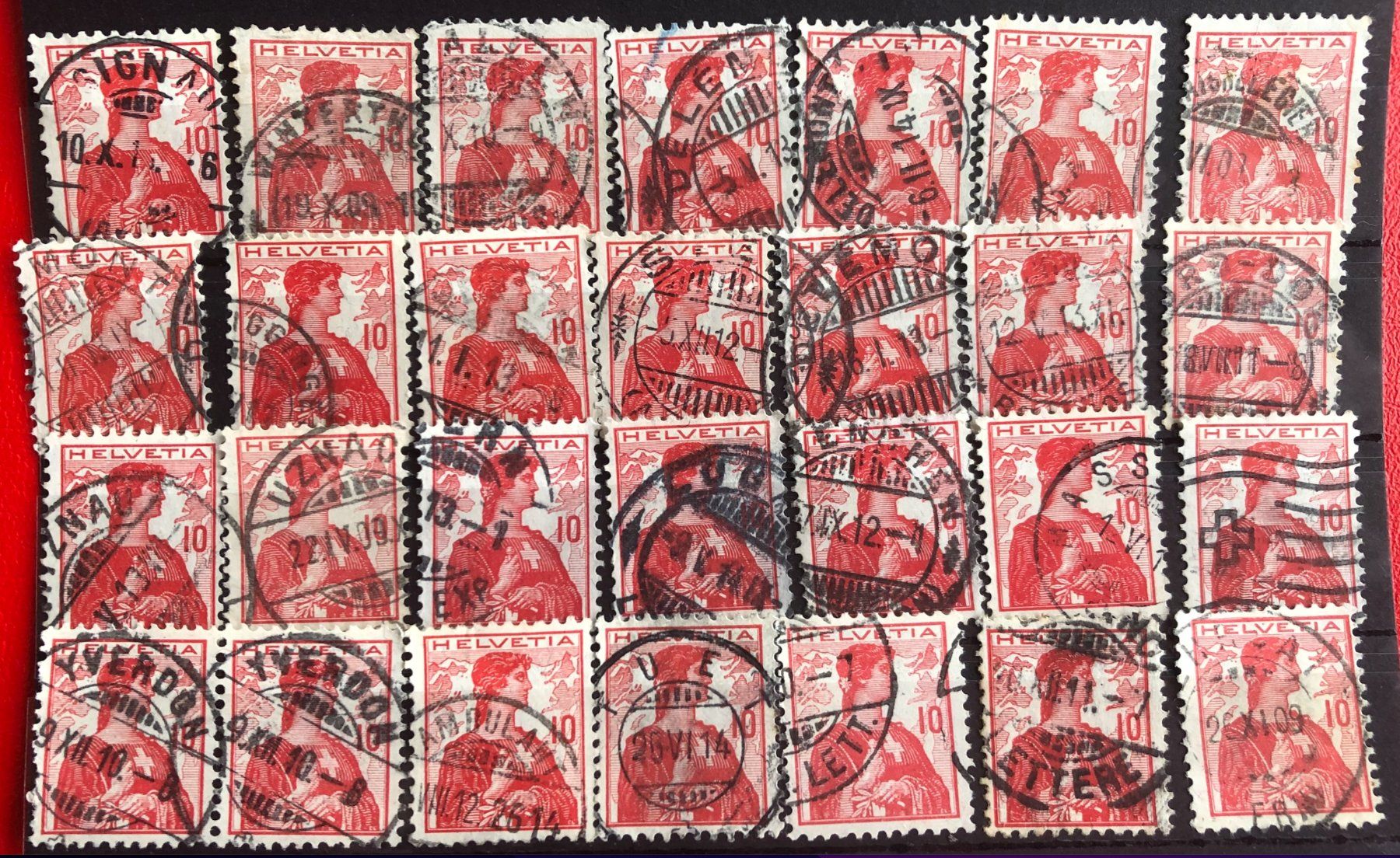 Tutti i francobolli: Nr.120 Helvetia Brustbild mit Stempel – Usato da Aarau venduto da Billa007