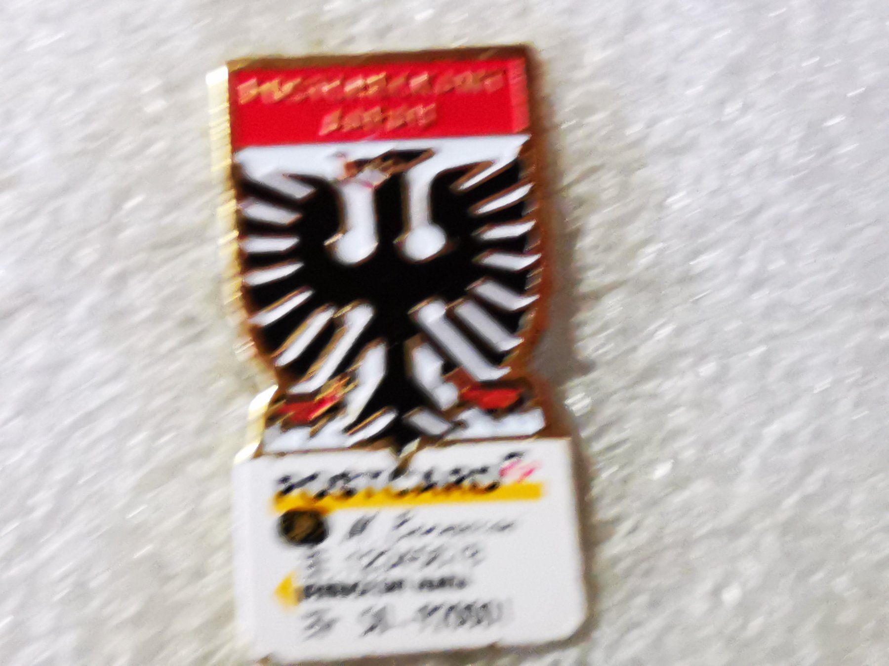 Placchette & Badge: Ansteckpin 196: PTT Postcard – Usato da Oppligen venduto da Pin-Fall-Shop