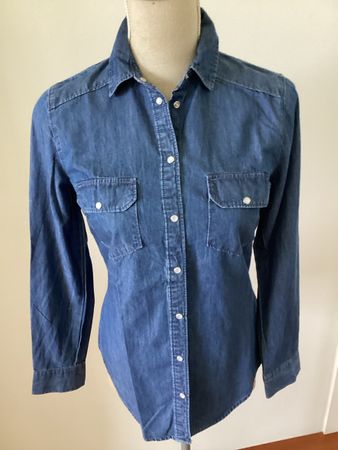 Denim&Co., Damenjeanshemd, Gr. 36