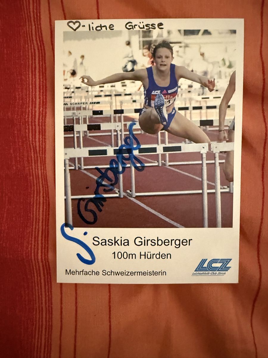 Autografi: Saskia Girsberger 100m Hürden  Autogramm – Usato da Rüschlikon venduto da andi_841