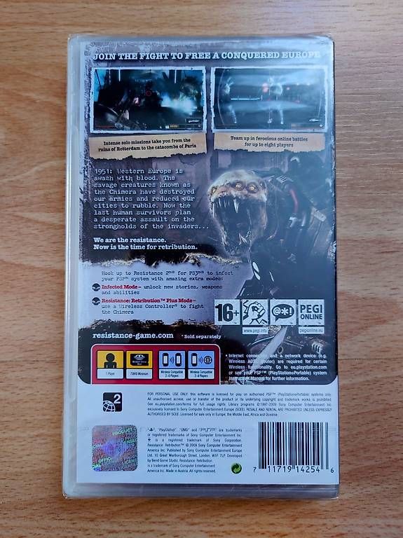 Spiele: PSP Resistance Retribution (sealed) – Neu und originalverpackt aus Leuzigen von Darcry 1