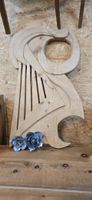 Handgefertigte Holzharfe Wanddeko, Holz, einzigartig!