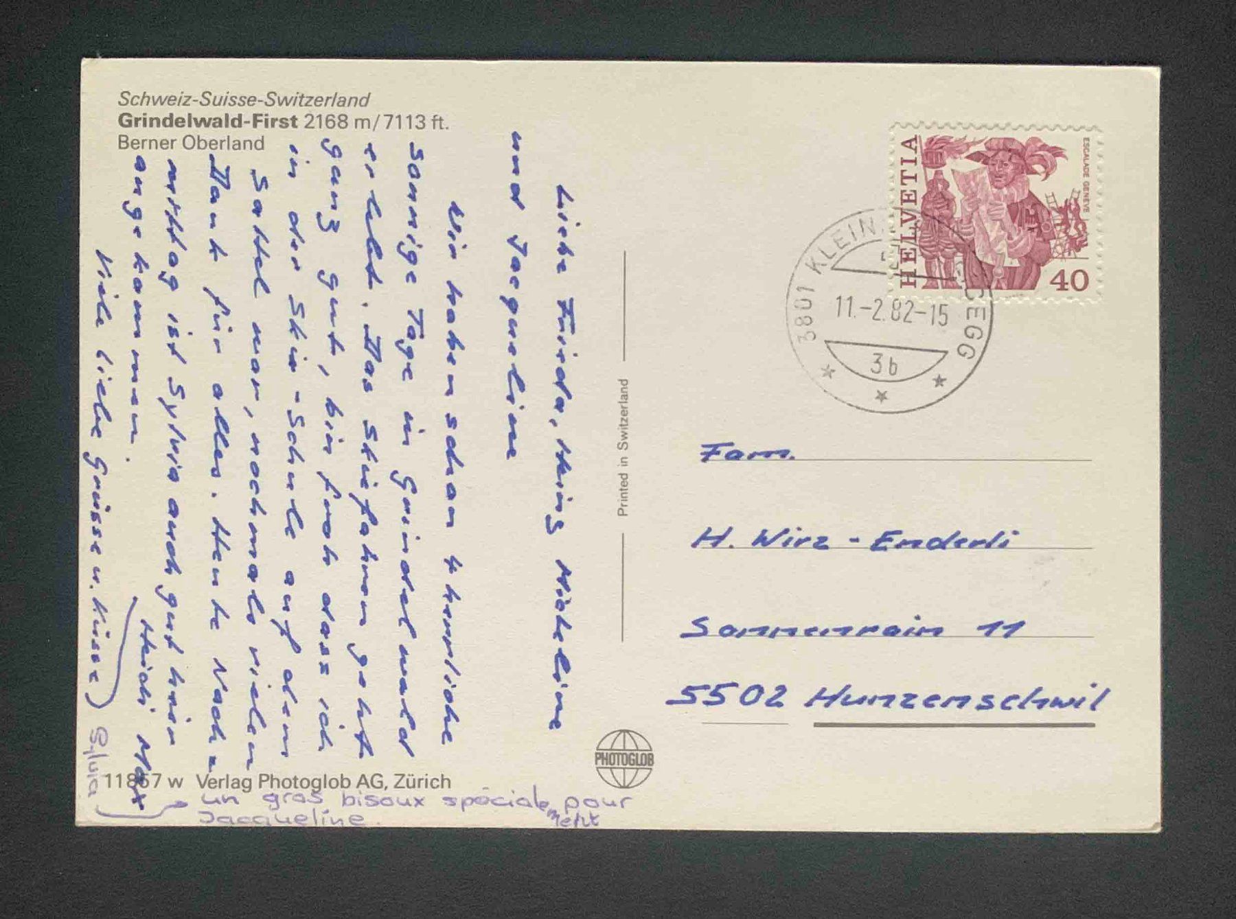 Cartoline postali: AK Grindelwald First – Usato da Goldau venduto da artelier1 1