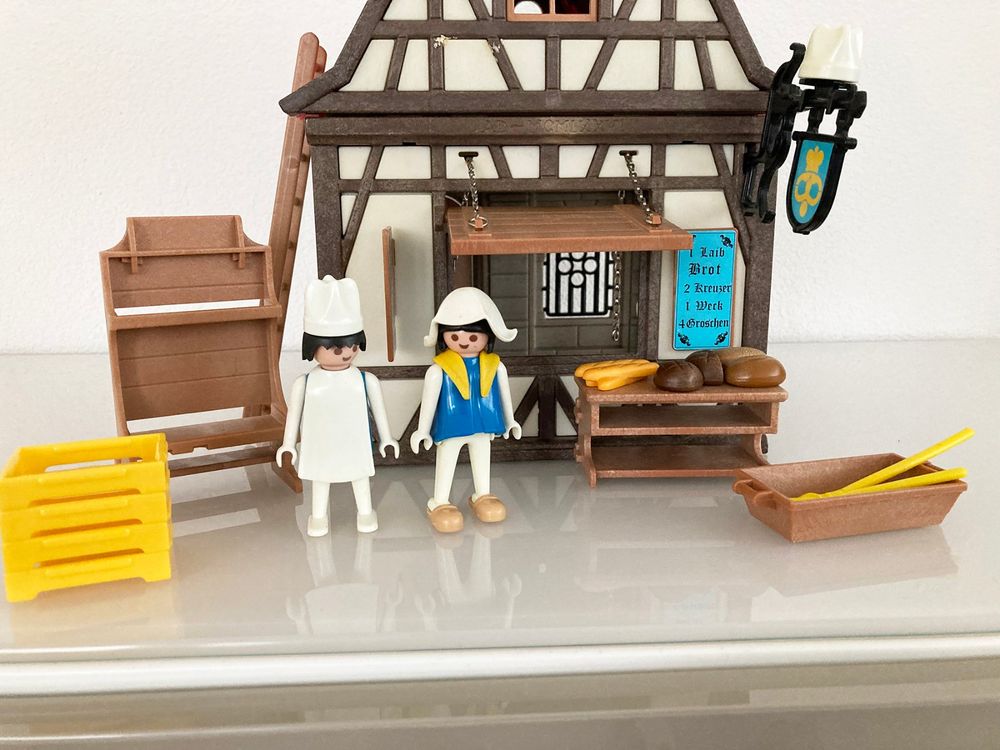 Playmobil enseigne boulangerie médieval