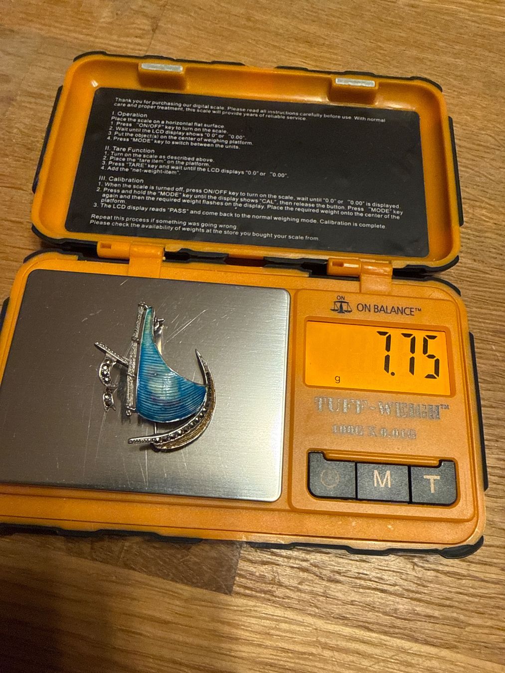 Spille & Fermagli: Vintage Silber Brosche Schiff Segelboot Punze – Usato da Goldach venduto da Messerguru 6