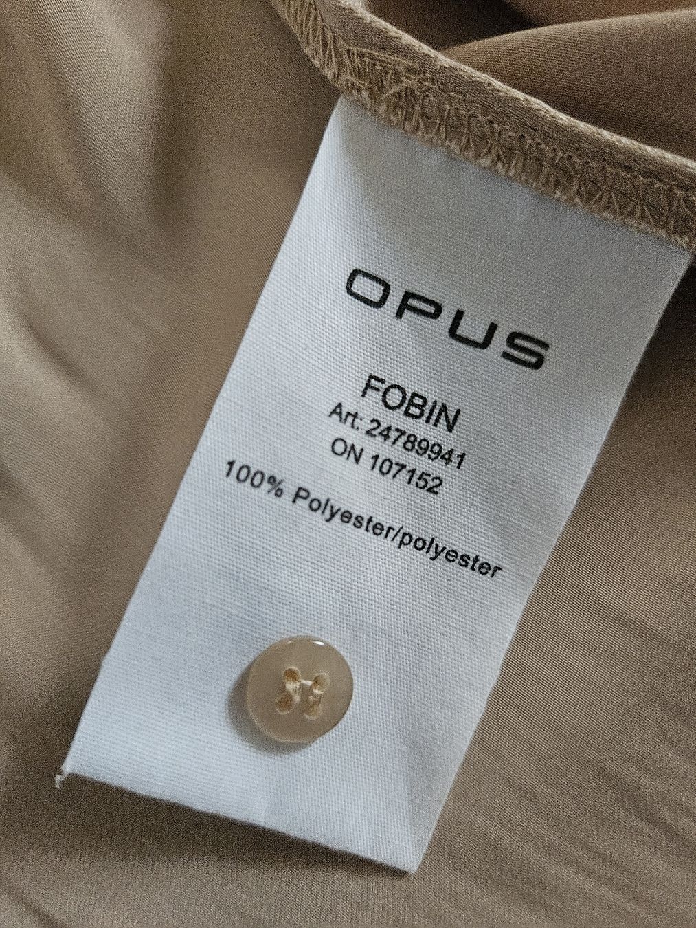 Opus Camicette: OPUS Bluse Hemd oversize Gr 44 Beige seidiger Fall – Nuovo (secondo la descrizione) da Anwil venduto da tamoos 5