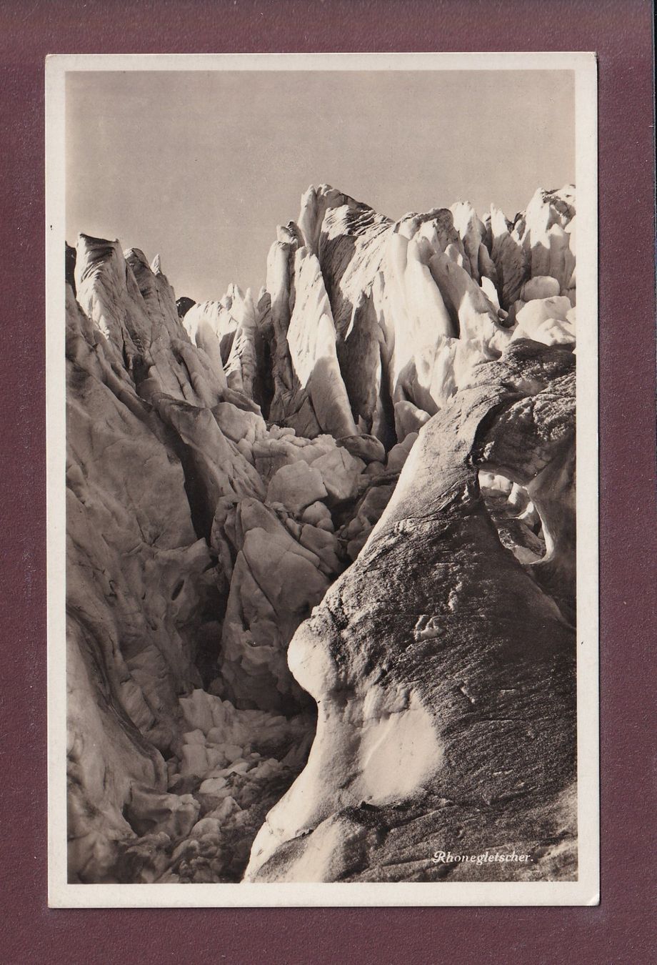 Cartoline postali: RHONEGLETSCHER – Usato da Pully venduto da nicecards