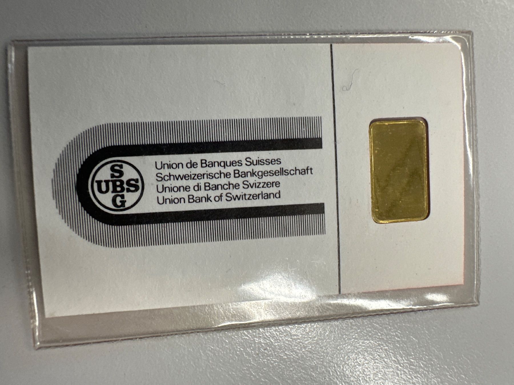 Edelmetalle: 1g Goldbarren UBS – Neu und originalverpackt aus Herisau von herau 2