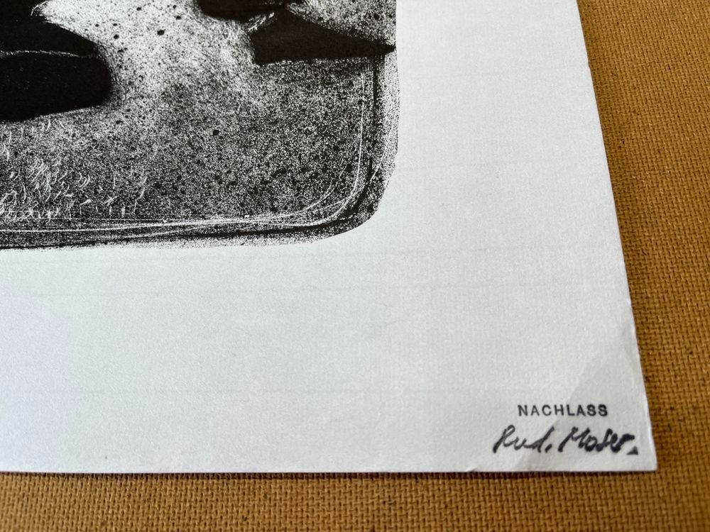 Grafica & Litografie: RUDOLF MOSER LITHOGRAPHIE  MIT NACHLASS STEMPEL – Usato da Gersau venduto da grafik-kunst 2
