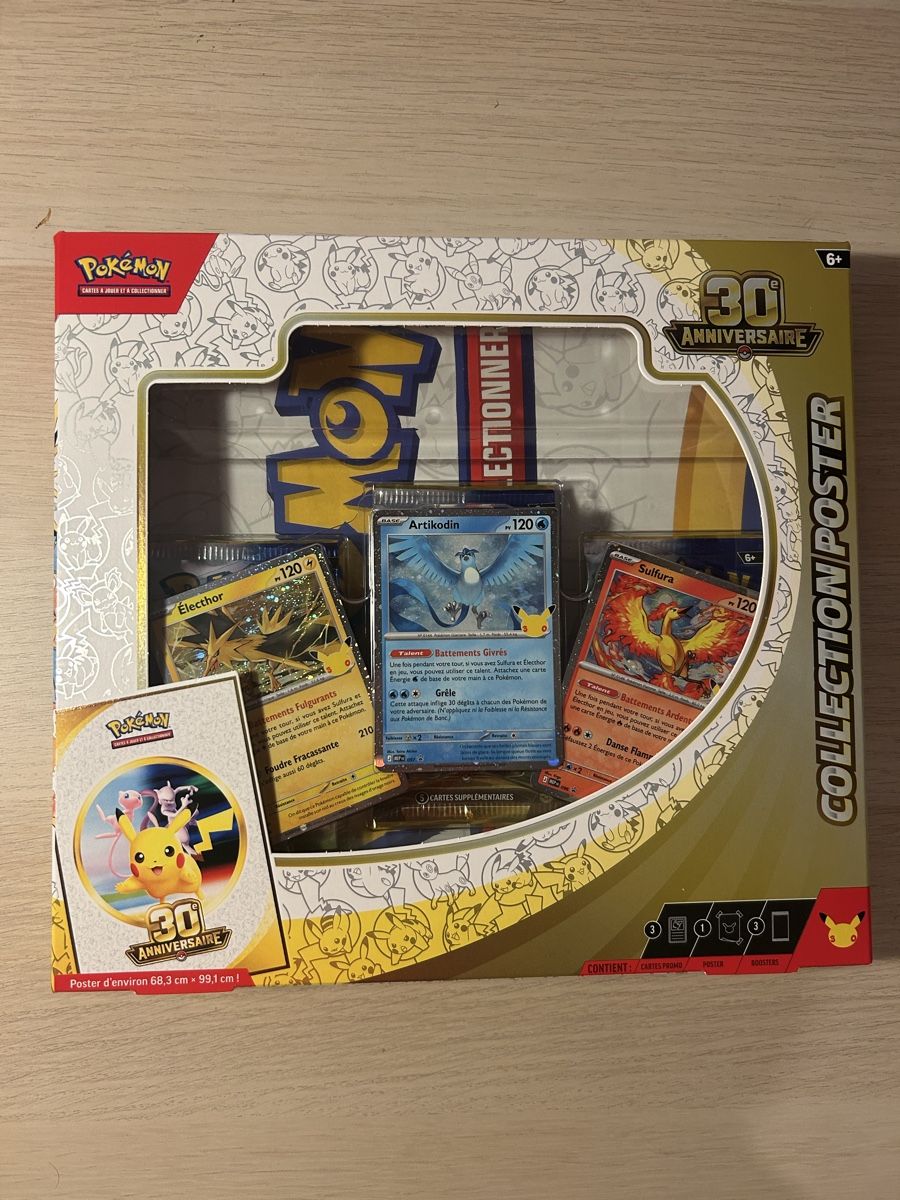Pokémon Carte collezionabili: Coffret poster pokemon 30 ans FR – Nuovo e nell'imballaggio originale da Cottens FR venduto da nic_75jc