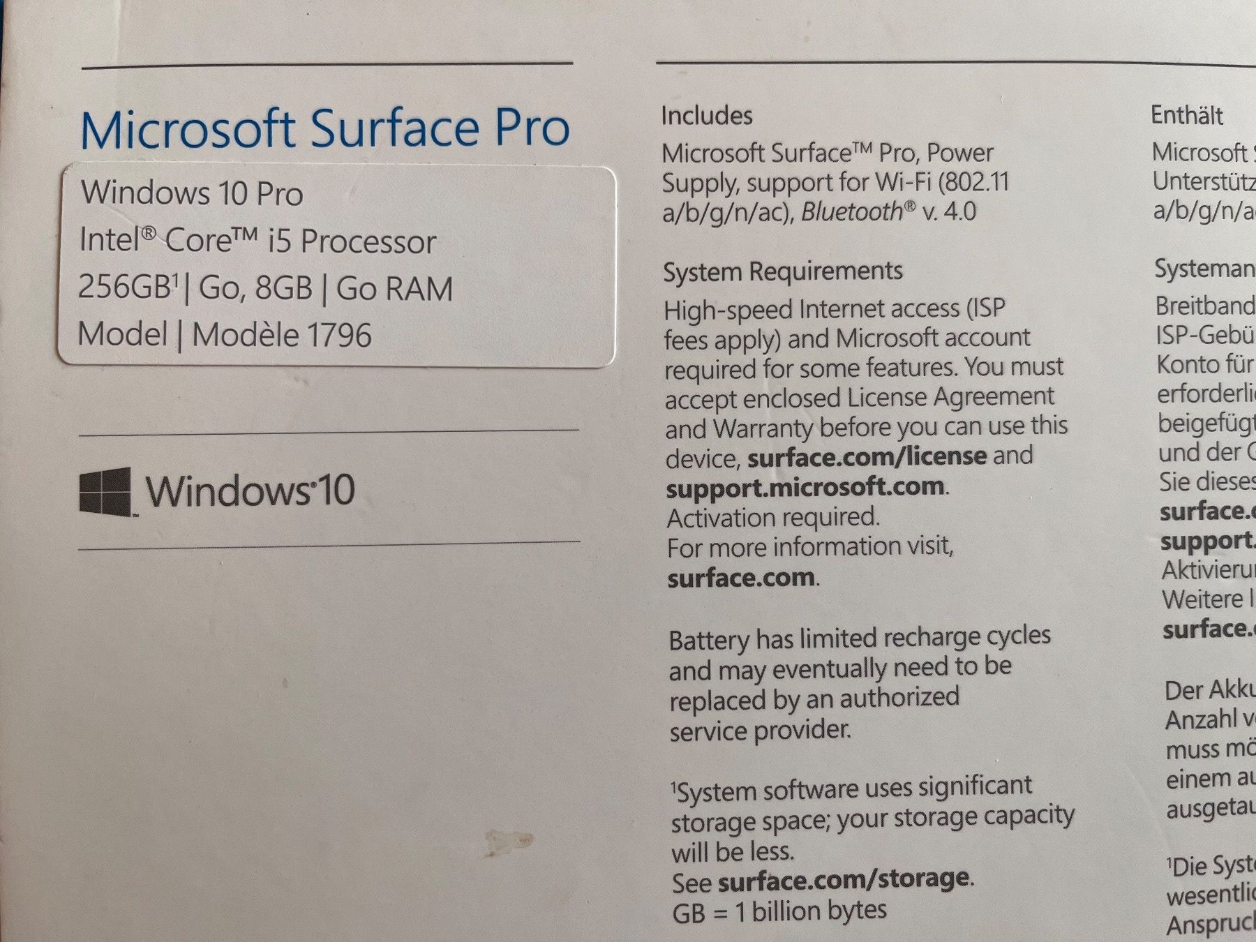 Microsoft Notebooks: Microsoft Surface pro 6 – Gebraucht aus Allschwil von  1