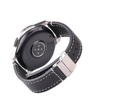 24 mm bracelet cuir véritable noir - NEW - jamais monté