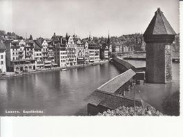 Luzern Kapellbrücke ca. 1950