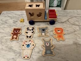 Go Go Toys Holz Lastwagen und Tierpuzzles!