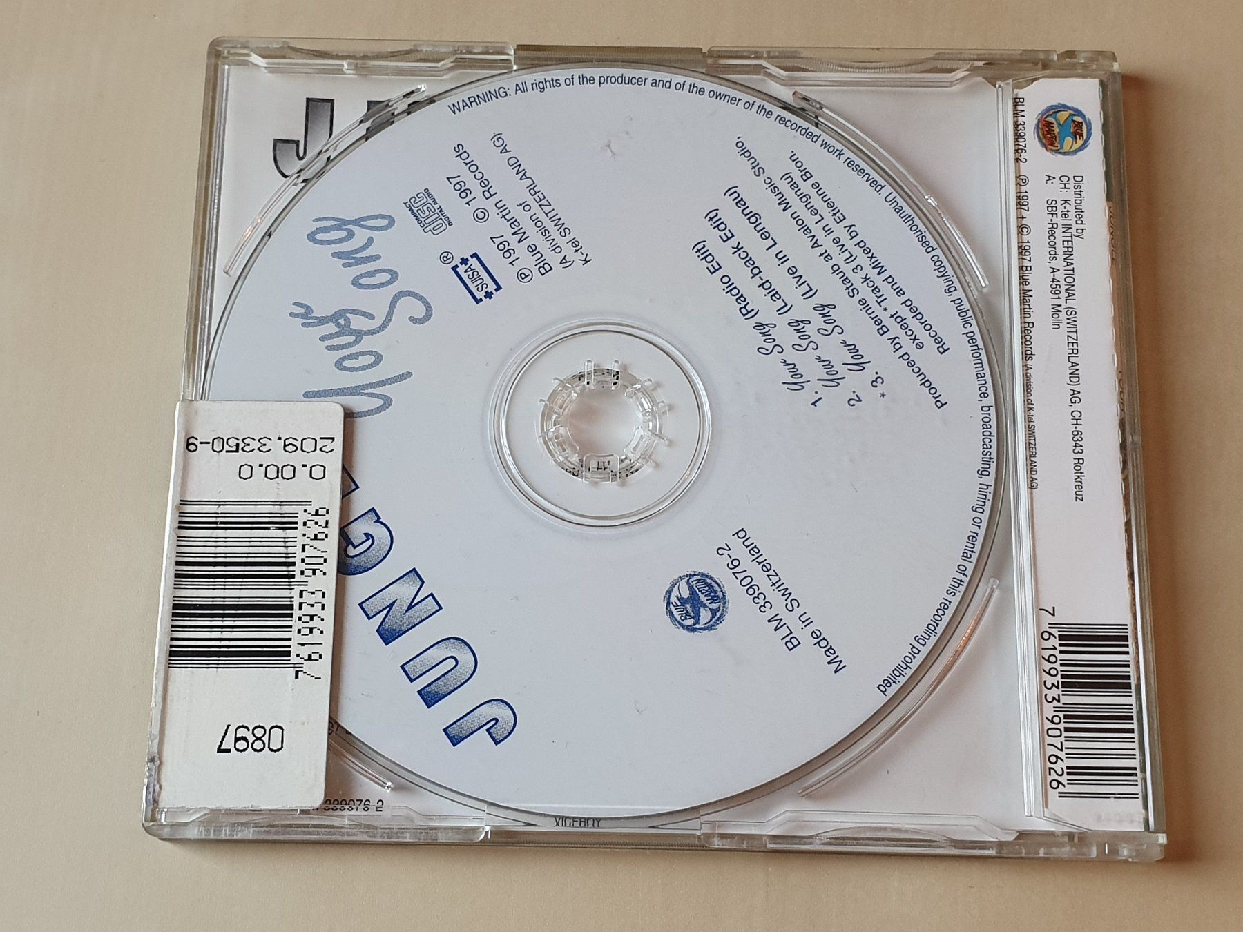 CD: Jungle Your Song – Usato da Stansstad venduto da collectorsshop 1