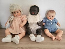 3 gros poupons anciens "Germany" - 3 grosse antike Puppen