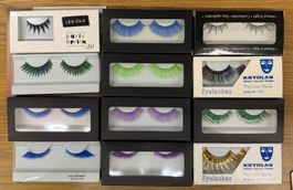 Déstockage – Lot n°1 Faux-cils professionnels colorés
