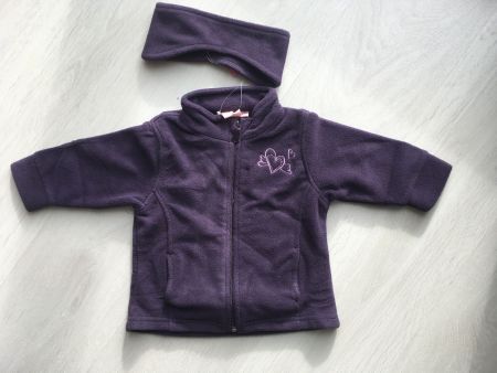 Baby Fleece Jacke mit Mütze, neu!