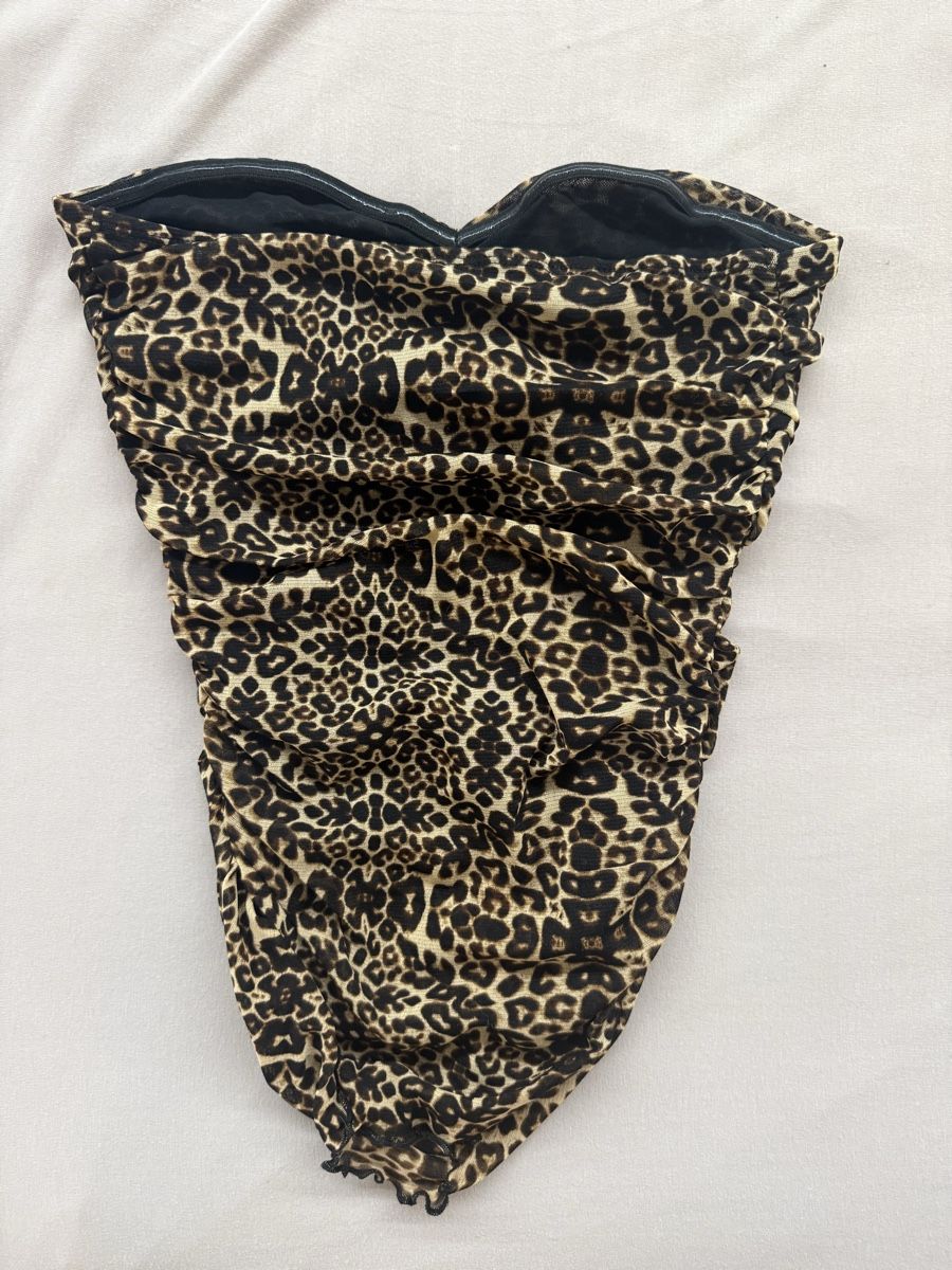 Tops: Haut bustier imprimé léopard taille S – D'occasion à Granges VS par coraliegrd5 1