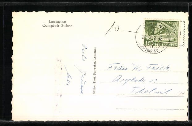 Cartoline postali: AK Lausanne, Comptoir Suisse – Usato da Berlin venduto da bartko-reher 1