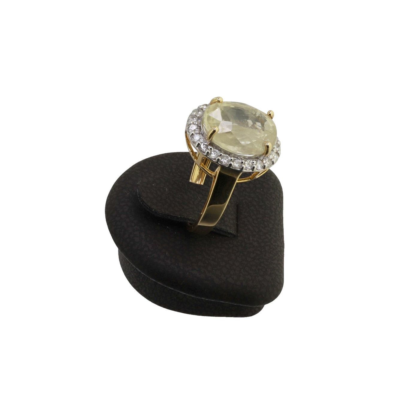 Anelli: Gelb-Saphir Diamant Ring – Usato da Zürich venduto da Vintage-Jewellery 3