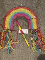 Pinata Regenbogen, Stock, Kindergeburtstag, Sommer 🌈🎉🌞