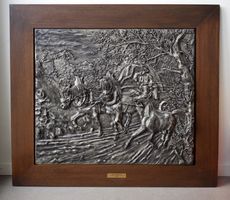 Rudolf KOLLER Hohlweg Botenwagen Relief antik SCHNEIDER Max