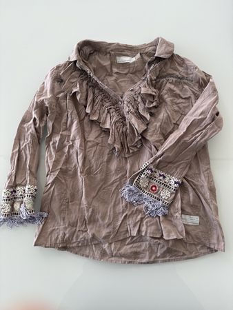 Odd Molly Gr 1 Bluse taupe/flieder