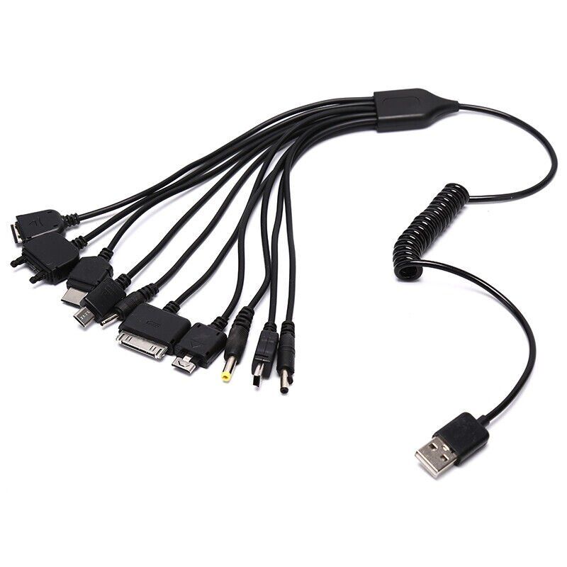 Unità & Adattatore: 10in1 Multifunktions Handy USB Ladekabel Ladegerät Universal – Nuovo (secondo la descrizione) da Kirchdorf AG venduto da Apost008