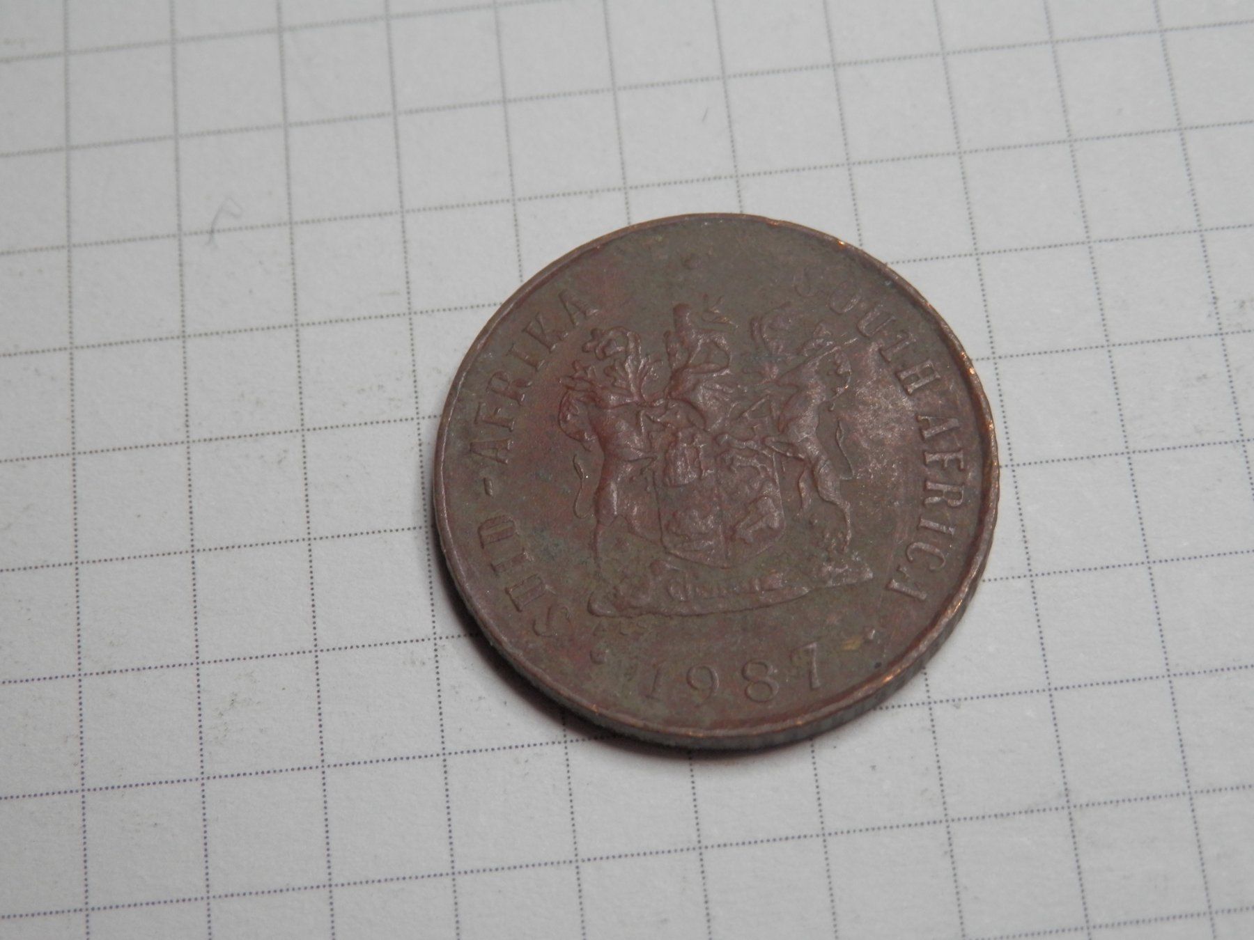 Tutti le monete: Südafrika  1 Cent, 1987 – Usato da Weiach venduto da weiach81