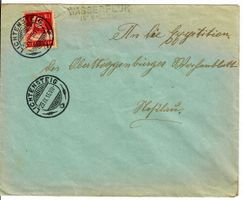 Brief Liechtensteig 1915 - Stabstempel Wasserfluh