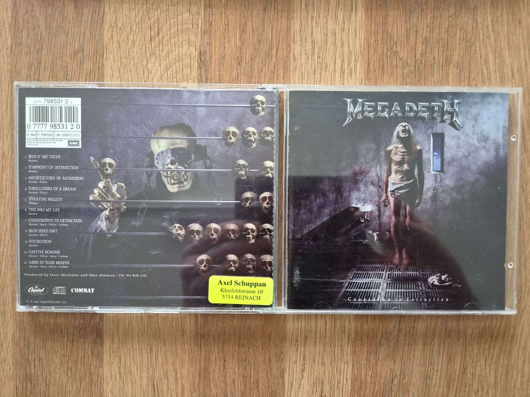 CDs: CD Megadeth - Countdown To Extinction, 1992 – Gebraucht aus Nebikon von Harley-Davidson01