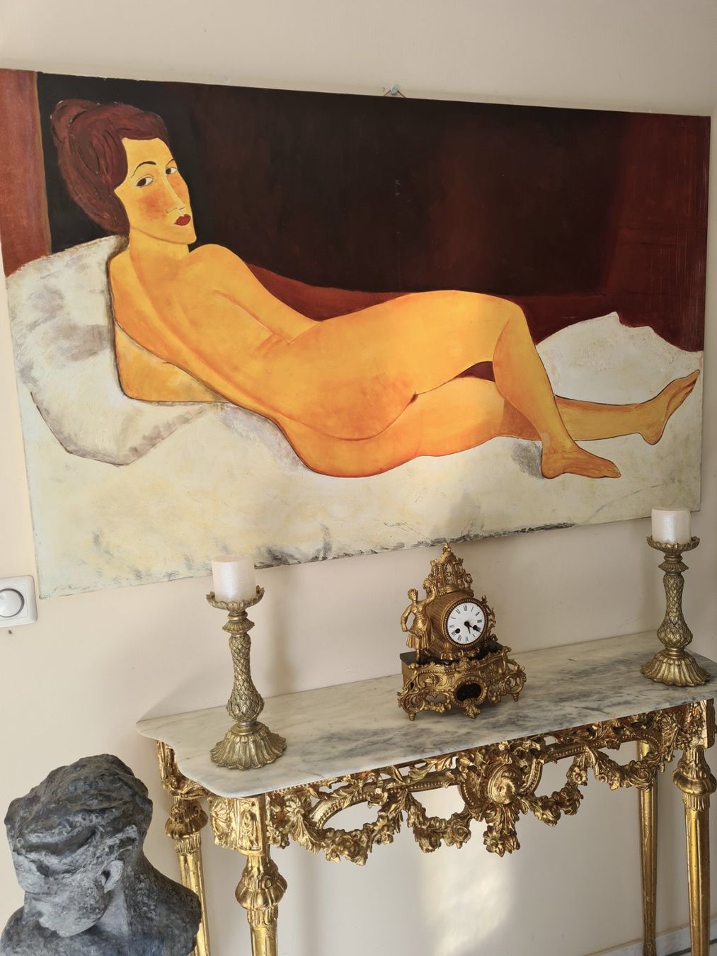 Dipinti: Grosses Akt Gemälde n. Modigliani – Usato da Rotkreuz venduto da Dobermann5