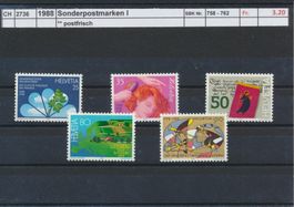 1988 "Sonderpostmarken II", ** postfrisch