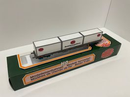 HAG AC, Güterwagen mit Container,  Verpackung falsch, Besp.
