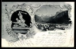 Engelberg, Winkelried Monument und Ortsa